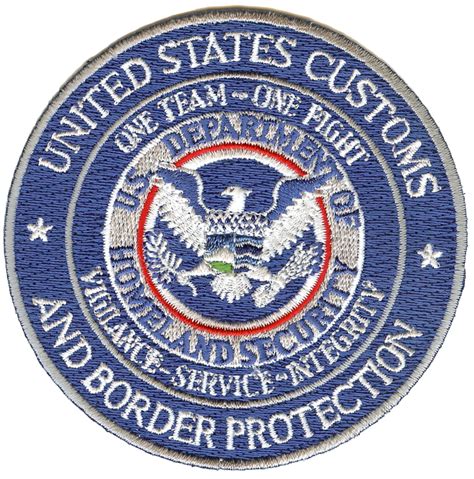 United States Customs Embroidery Patch Charleston Promotion