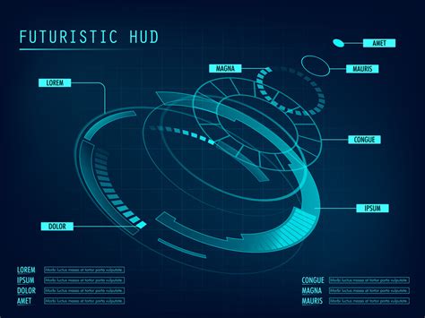 Hud User Interface Gui Futuristic Panel With Infographic Elements Images