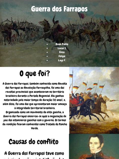 Guerra dos Farrapos: Causas e Líderes | PDF