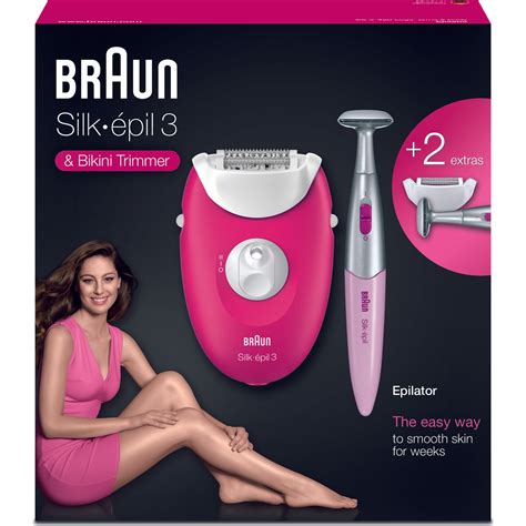 Braun Silk épil 3 3420 Epilatör Ahududu Pembe 2 Ek Parçalı Fiyatı