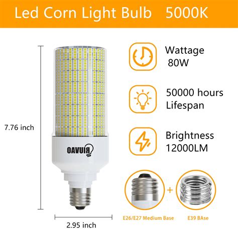 Buy Led Corn Light Bulb W High Lumen Output Hid Indoor Outdoor