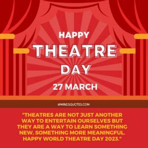 World Theatre Day Quotes Messages Wishes Theme