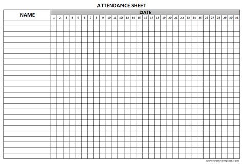 printable teacher attendance sheets james thompsons  math