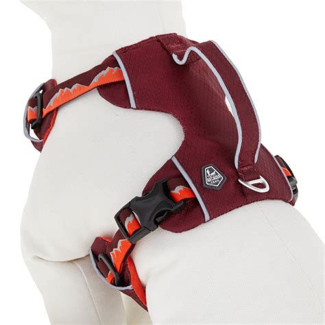 Arcadia Trail Lightweight Harness Burgandy Only Natural Pet