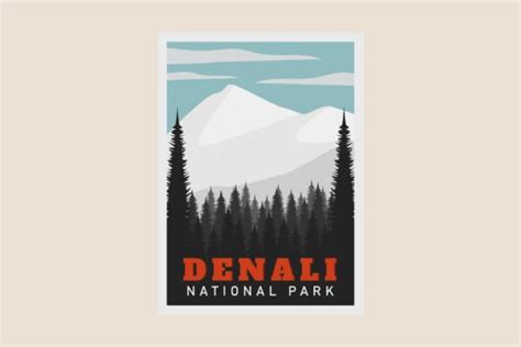 Denali National Park Vector Poster Graphic By Sypit08 · Creative Fabrica