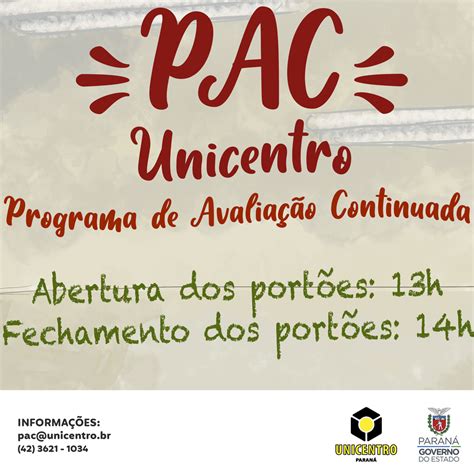 Pac Unicentro 2025 - portoes-pac | Unicentro