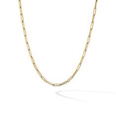 David Yurman Chain Link Necklace In K Yellow Gold Inches Reeds