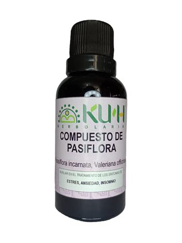 Compuesto De Pasiflora Ml Kuh Herbolaria