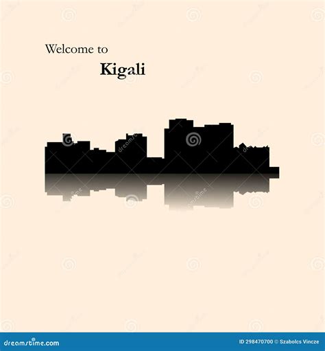 Kigali, Rwanda stock vector. Illustration of horizon - 298470700