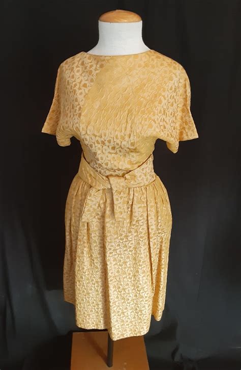 Vintage saffron yellow dress - Gem