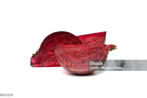 Beetroot Slice Isolated Stock Photo Download Image Now Backgrounds