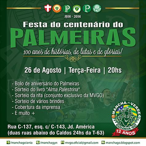 Mancha Alvi Verde Goiânia GO Convite MVGO Festa do Centenário do