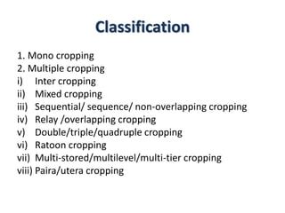 cropping system types | PPT