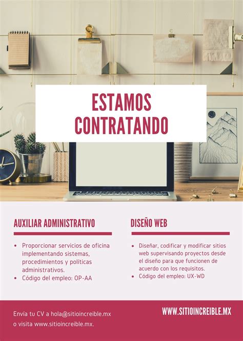 Plantillas Para Anuncios De Vacantes Personalizables Canva