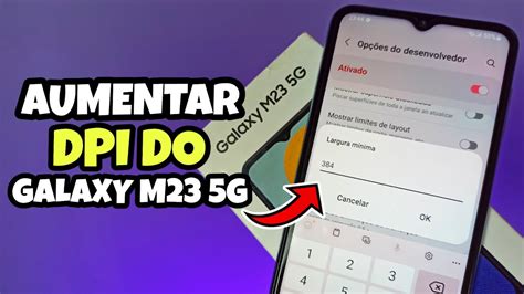 COMO AUMENTAR A DPI DO SAMSUNG GALAXY M23 5G YouTube