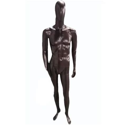 Black Fiberglass 7 5 Feet Male Standing Mannequin For Garment Shop