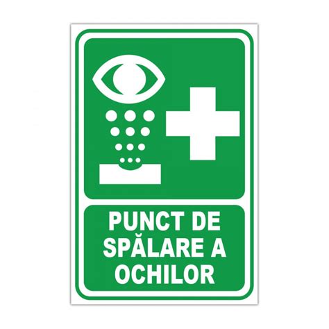 Indicator Salvare Si Prim Ajutor Stickermania Punct De Spalare A