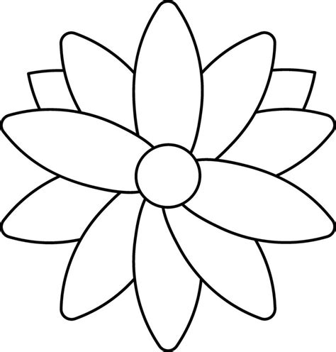 Isolated Flower Icon In Thin Line Art. 25077266 Vector Art at Vecteezy