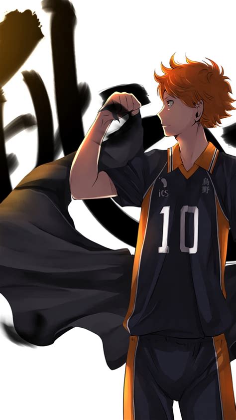 Hinata Shouyou Anime Haikyuu Voleibol Fondo De Pantalla De Tel Fono