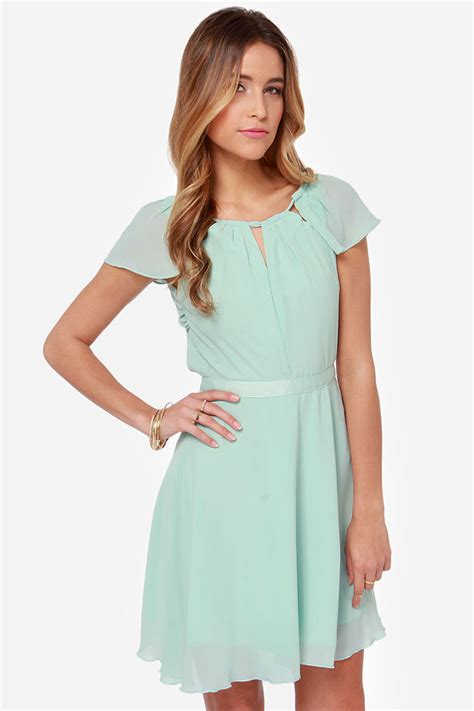 Beautiful Mint Dress - Mint Blue Dress - Backless Dress - $60.00 - Lulus