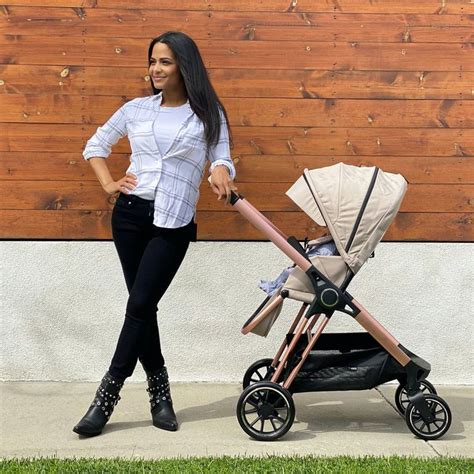 AM PM By Christina Milian Rose Gold Nude Victoria Stroller Christina Milian Full Size