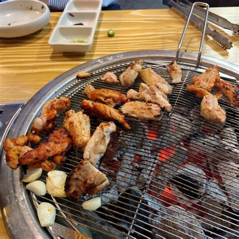 평촌역 맛집 계돈 숯불닭갈비 오겹살 고깃집 불금보내기 네이버 블로그