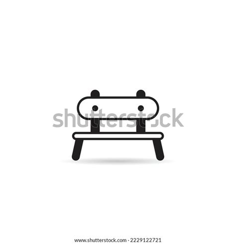 Park Bench Icon On White Background Stock Vector Royalty Free 2229122721 Shutterstock