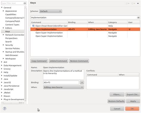 Jump Into Interface Implementation In Eclipse Ide Stack Overflow