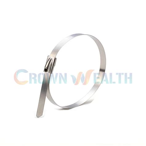 CW SL Ball Lock Type Stainless Steel Cable Tie Crown Wealth