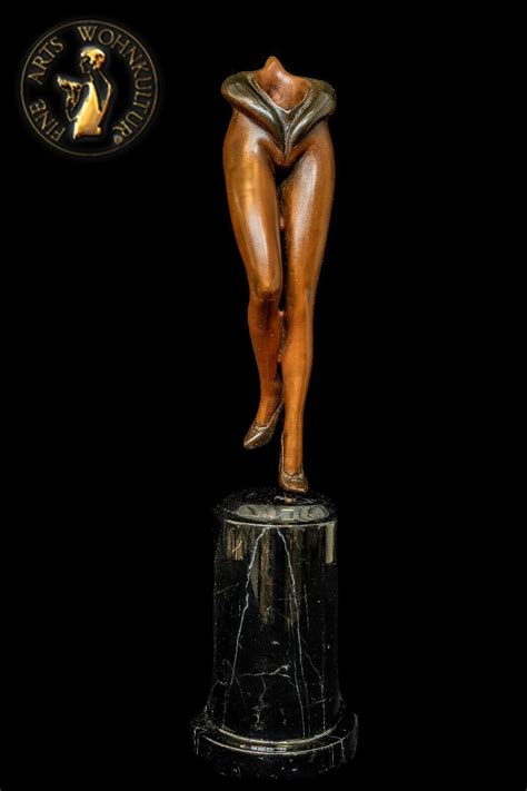 Fine Arts Wohnkultur Bronze Skulptur Figur Lady S Erotik Kerzenst Nder