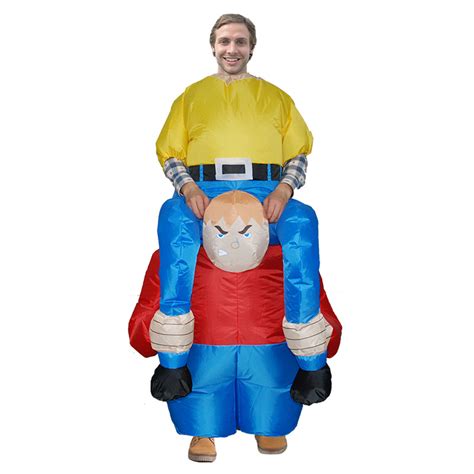 Fun Inflatable Riding Dwarf Costume – Halloween Cosplay Outfit for Funny and Unique Dress-up ...