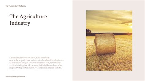 The Agriculture Industry Background PowerPoint