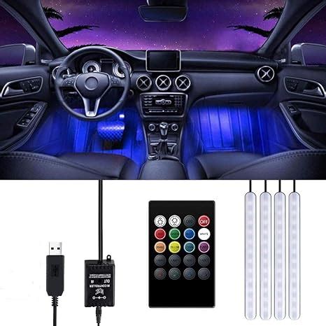 Éclairage LED Voiture Intérieur Trongle Lampe Voiture Intérieur 48