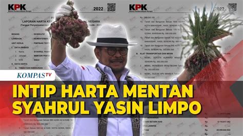 Ini Daftar Harta Menteri Pertanian Syahrul Yasin Limpo Youtube