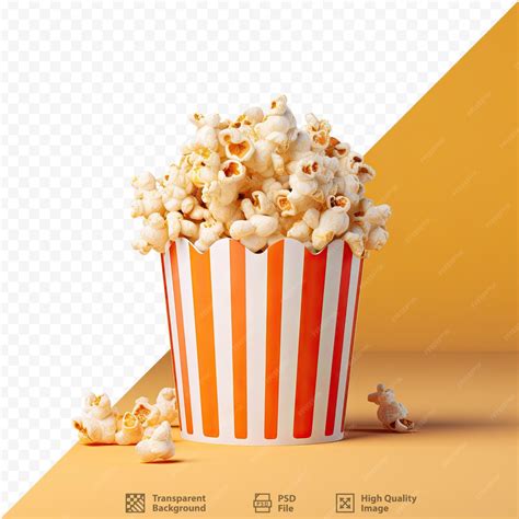 Premium PSD | Movie theater theme with popcorn