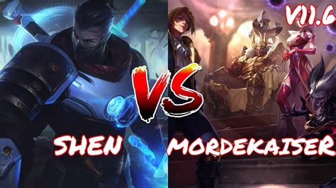 SHEN VS MORDEKAISER TOP 5 1 15 900K M V11 6 YouTube