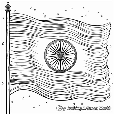 Indian Flag Coloring Pages - Free & Printable!