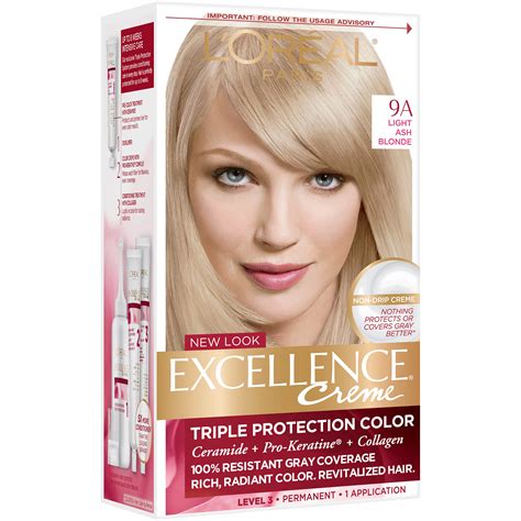 L Oréal Paris Excellence Créme Permanent Hair Color 9A Light Ash Blonde Shop Hair color at H E B