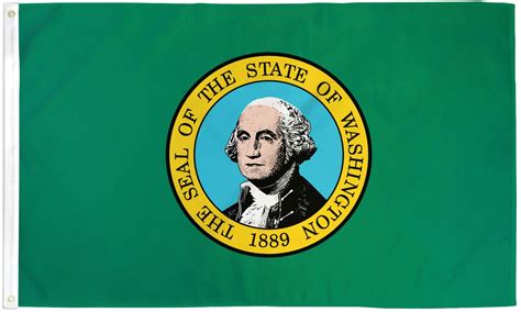 Washington State 3×5 Flag 150 Denier Nylon I Americas Flags