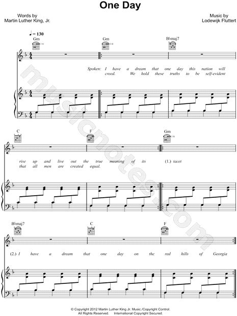 Bakermat "One Day" Sheet Music (Piano Solo) in D Minor - Download ...