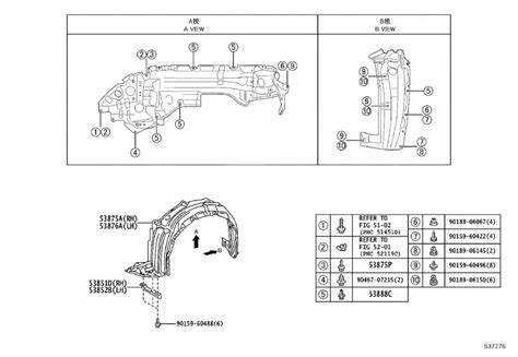 Lexus Gx Base Hood Insulation Pad Fender Body Liner