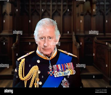 King Charles Iii A Pensive Reflective Portrait Head And Shoulders Of