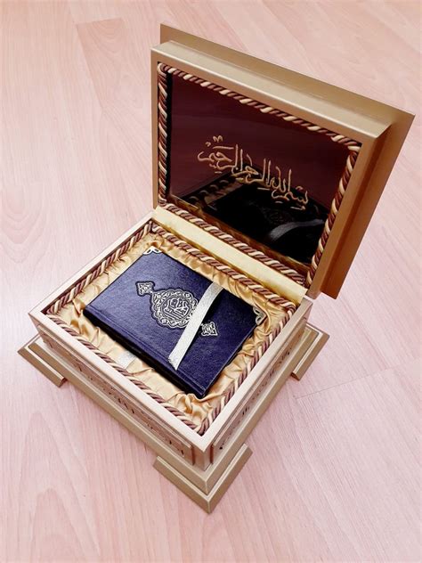 Personalized Quran Wooden Box Tasbeeh Islamic Gift Set Eid Etsy