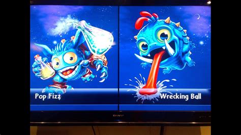 SKYLANDERS GIANTS LIGHTCORE POP FIZZ VS WRECKING BALL YouTube