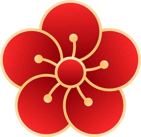 New Year Flower Png