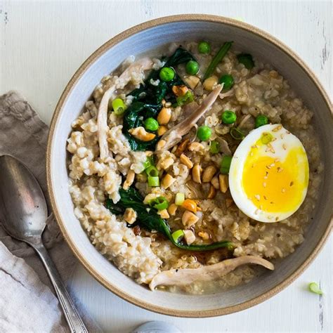 Savory Oatmeal With Chicken And Spinach Omnivores Cookbook