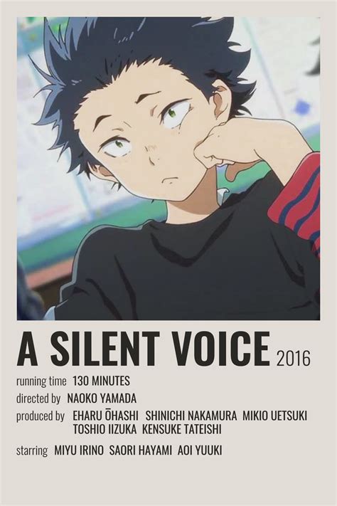 A Silent Voice Poster Anime Japanese Animated Movies Anime Printables