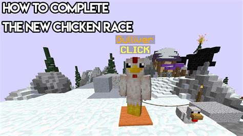 How To Complete The New Chicken Race Hypixel Skyblock Youtube