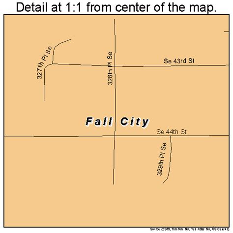 Fall City Washington Street Map 5323200