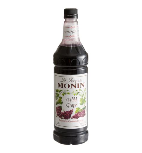 Monin Premium Wild Grape Flavoring Syrup 1 Liter Lobo Worldwide Inc